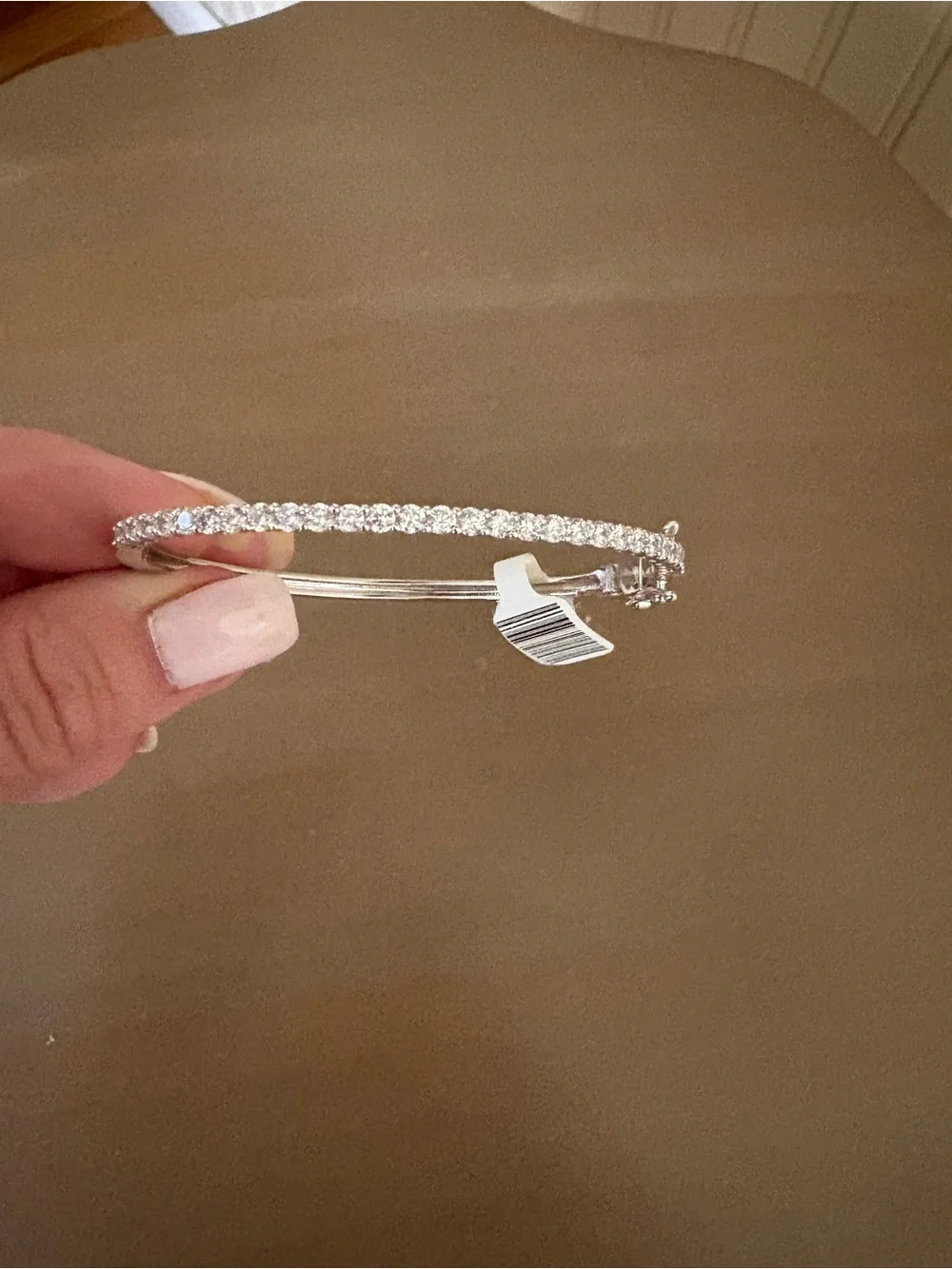Rhinestone Tennis Bracelet - Silver Crystal Sparkle
